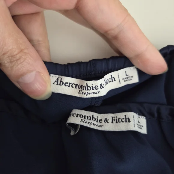 Abercrombie & Fitch Satin Lace Trim Cami Tank Short Set Pajama Set Nightie Set - Picture 7 of 13